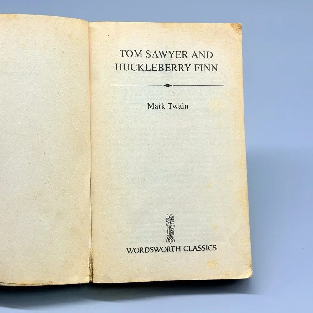Tom Sawyer & Huckleberry Finn by Mark Twain Wordsworth Classics 1992 Paperback